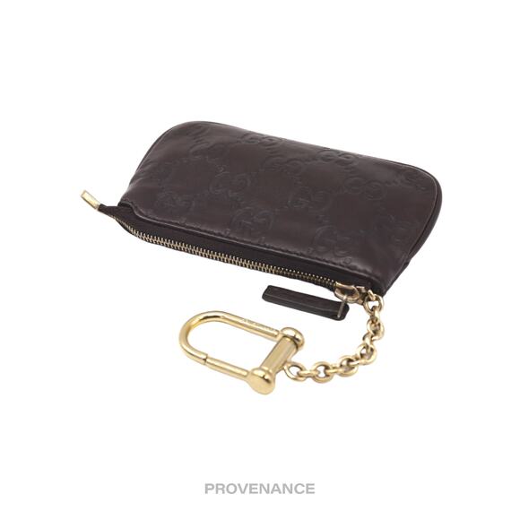 🔴 Gucci Key Pouch Cles - Chocolate Guccissima Leather - Picture 5 of 8